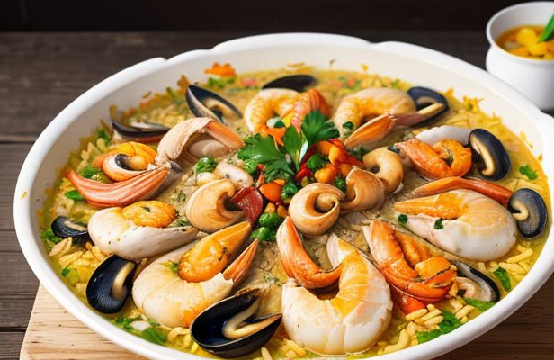 Arroz Meloso con Setas y Caldo de Pollo en 25 Minutos