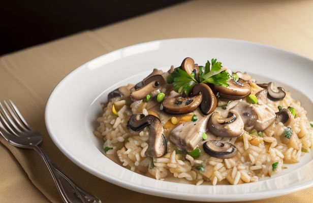 Arroz Meloso de Pollo y Setas en 25 Minutos: Receta Fácil