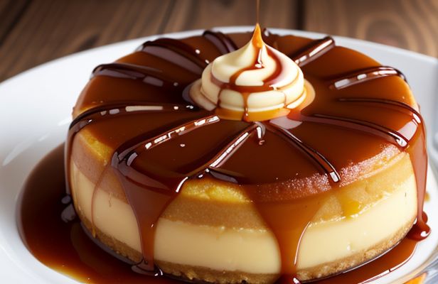 Flan Napolitano Cremoso con Infusión de Canela y Caramelo Quemado