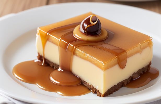 Flan de Vainilla con Caramelo Artesano y Toques de Canela