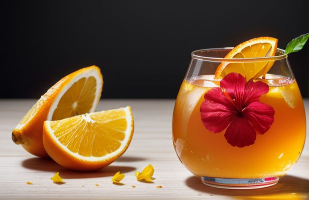 Infusión de Hibisco, Jengibre y Limón con Miel de Azahar y Especias