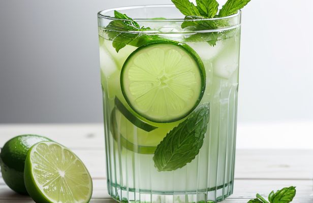 Limonada de Pepino y Menta con Toque de Jengibre Fresco y Natural