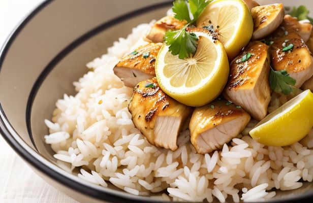 Pollo al Limón con Arroz Basmati en 28 Minutos: Receta Express