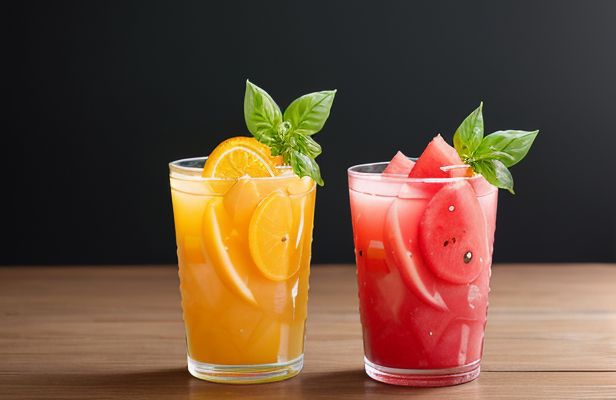 Refrescante Agua de Melón y Albahaca con Toque de Naranja Valencia y Cardamomo