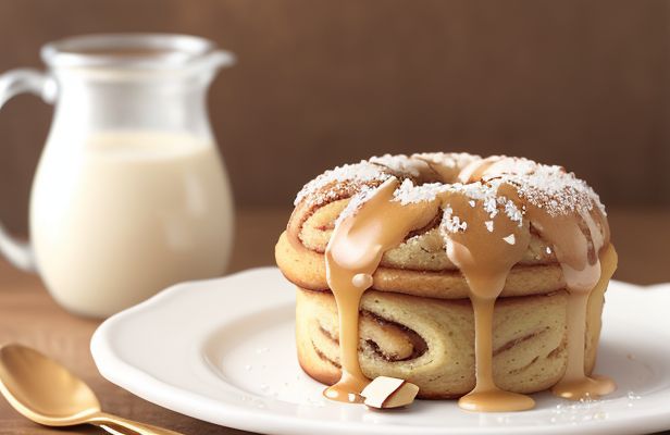 Rollos Cetogénicos de Canela y Almendras con Crema de Coco Casera