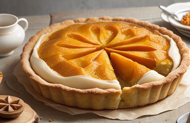 Tarta de Membrillo y Canela con Masa Quebrada Artesanal y Naranja