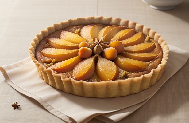Tarta de Membrillo y Mazapán con Aroma de Anís Estrellado y Canela