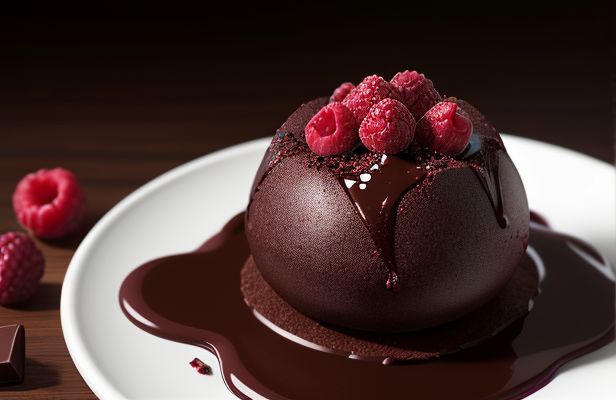 Trufas de Chocolate Negro y Frambuesa con Corazón de Cereza